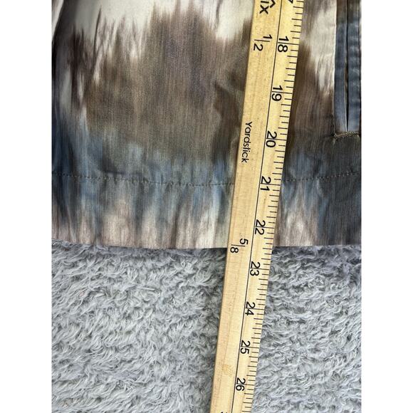 CHICO’S DARYA Tie Dye Ikat 3/4 Sleeve Snap Front Jacket Career Medium Size 1 - Picture 4 of 7